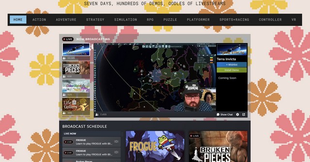 స్టీమ్ నెక్స్ట్ ఫెస్ట్ 2022 ప్రత్యక్ష ప్రసారం అవుతుంది